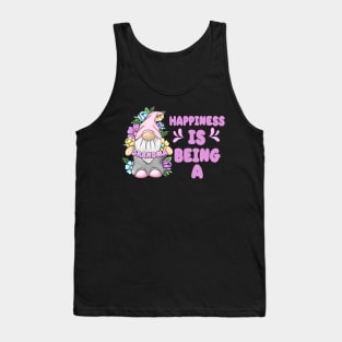 Personalization Happiness Is Being A Mom Tee Flower Mothers Day Gift Mom Life Custom Grandma gonk gnome tee copy Tank Top